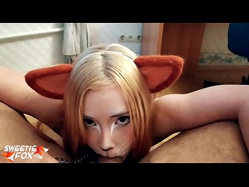 ❤️ Kitsune glutas dikon kaj kumas en ŝia buŝo ❤️ Bonega sekso ĉe porno eo.hentai-menu.ru ❌❤